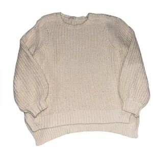 Frame Cream Crew Neck Sweater Size S/P